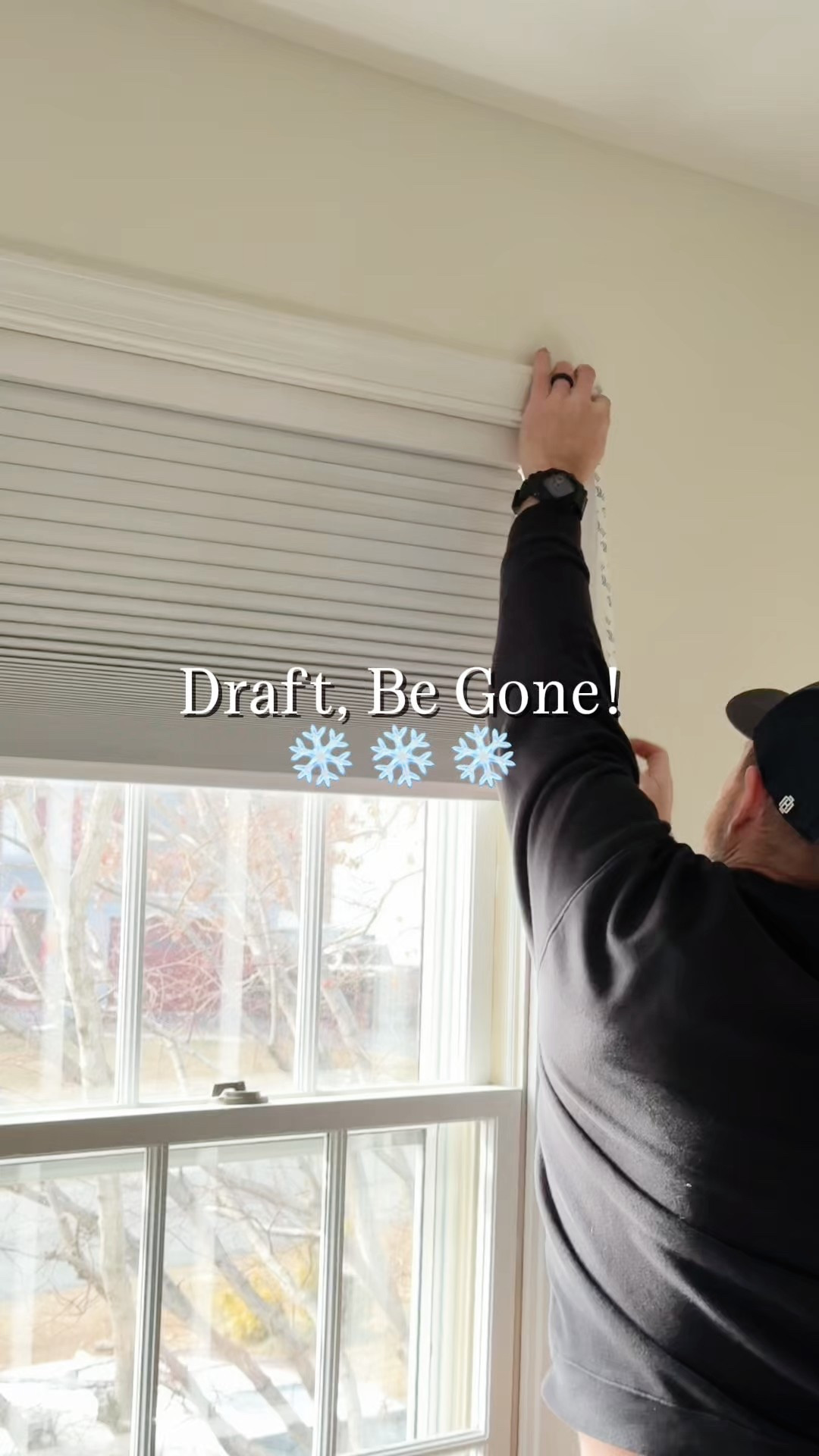 Prepping our older windows for the snowstorm with a window insulation kit. If this keeps the drafts out like everyone claims, they’re staying up year-round. 

Kit was simple to use! 