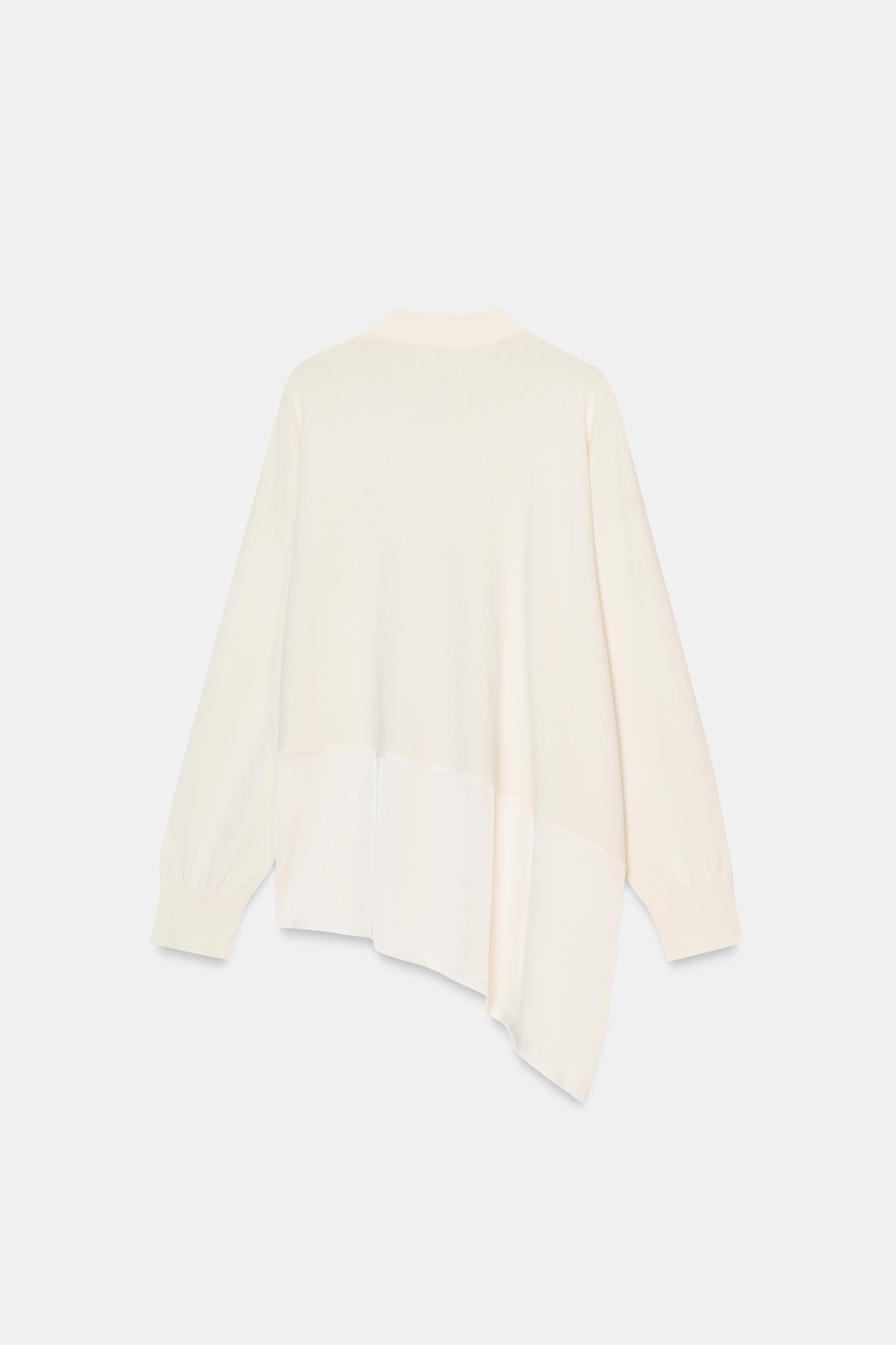 ASYMMETRIC COMBINED KNIT JUMPER | Zara UK