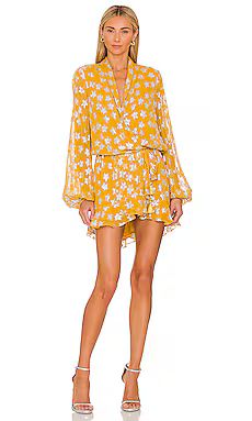 ROCOCO SAND Vega Mini Dress in Yellow from Revolve.com | Revolve Clothing (Global)
