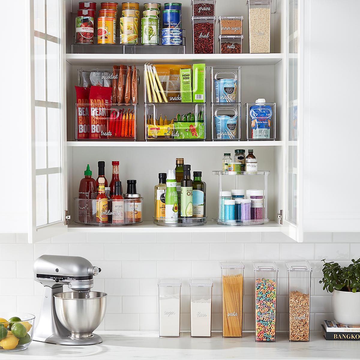 THE HOME EDIT Stacking Pantry Bin Clear | The Container Store