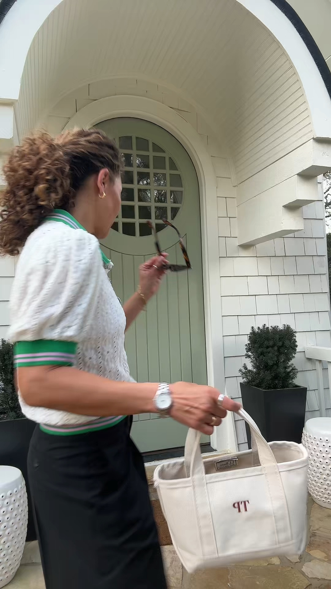 Just a casual drinks & appies kind of outfit! Top is Anthropologie last year.

#LTKootd