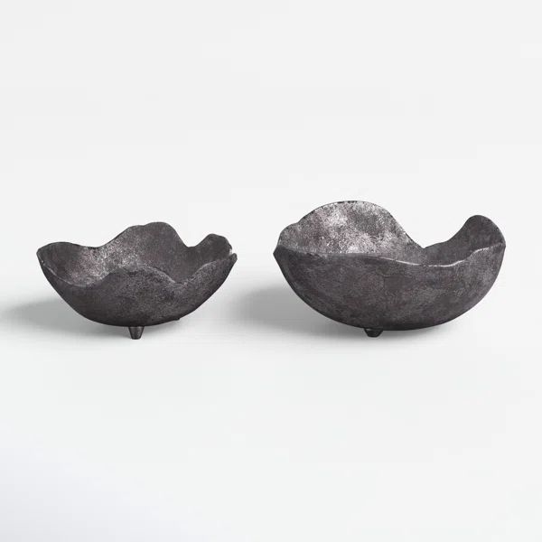 Farris Aluminum Decorative Bowl - Set of 2 | Wayfair North America