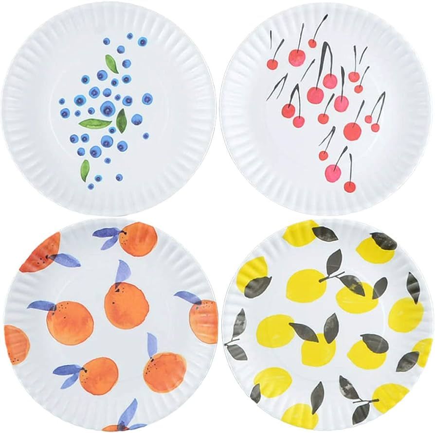 Fruit Plates Designed by Misha Zadeh - 9 inch Melamine | Amazon (US)