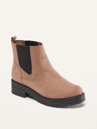 Faux-Suede Chelsea Boots For Women | Old Navy (US)