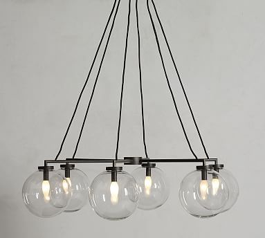 Claremont Glass Globe Round Chandelier | Pottery Barn (US)