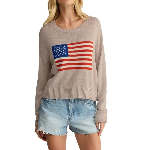 Women's Z Supply Pullover Sweater Sienna Patriot Medium Natural Heather | Scheels Sports