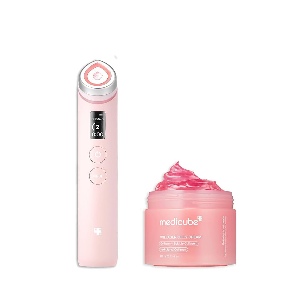 medicube Pink Skincare Set for Glass Glow Skin: Age-R Booster Pro Pink | 6-in-1 Real Glass Glow B... | Amazon (US)