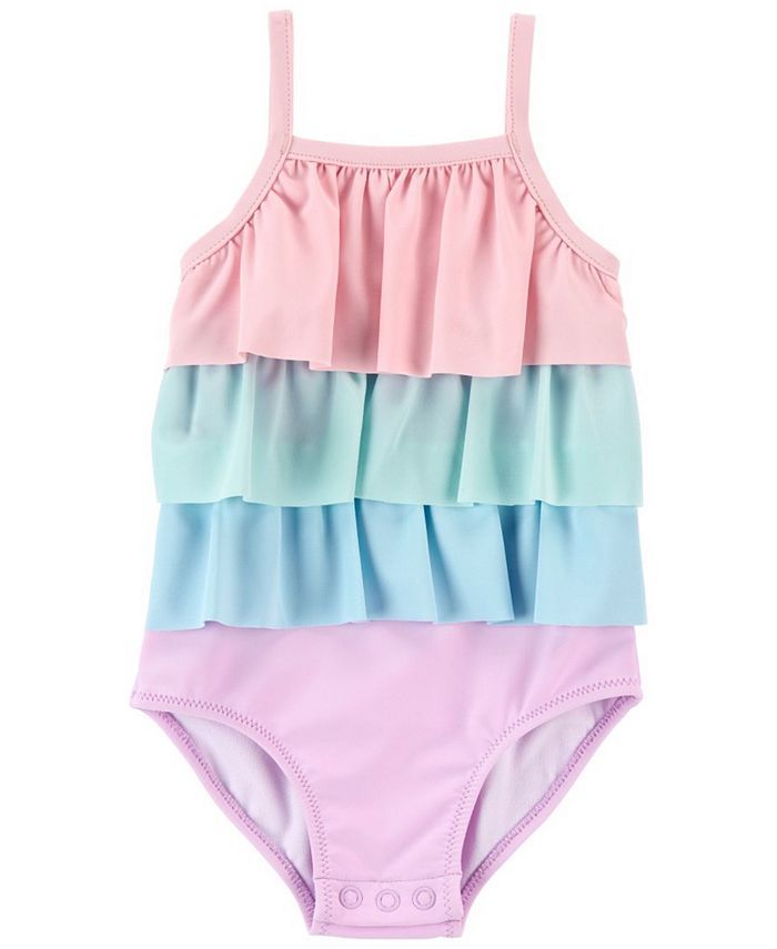 Baby Girl Ruffle Swimsuit | Macys (US)