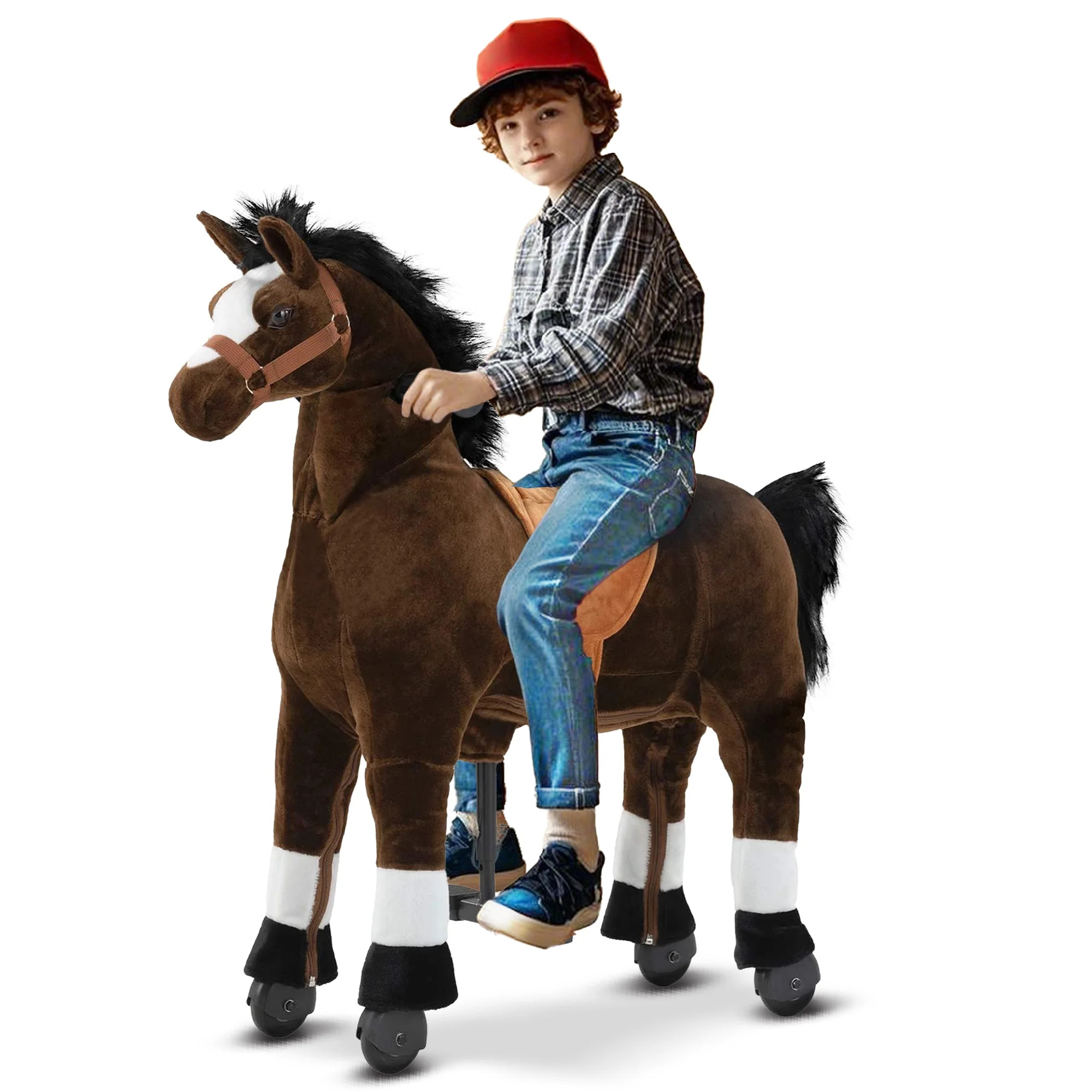 DEYGIA Ride on Horse for Big Kids Horse Ride on Toy, Riding Horse Pony Rider Mechanical Walking A... | Walmart (US)