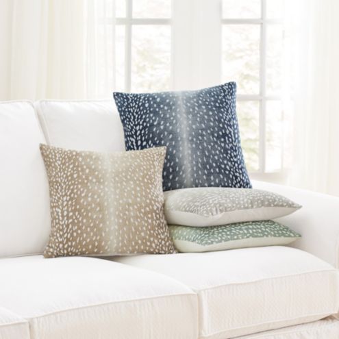 Antelope Print Silk Throw Pillow | Ballard Designs, Inc.