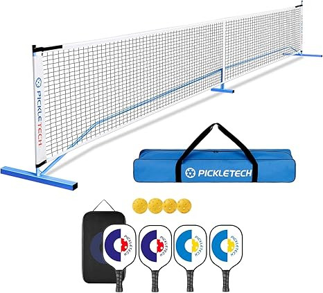 Portable Pickleball Net Outdoor 22FT Regulation Size Set 3.0 Reinforced Version | Amazon (US)