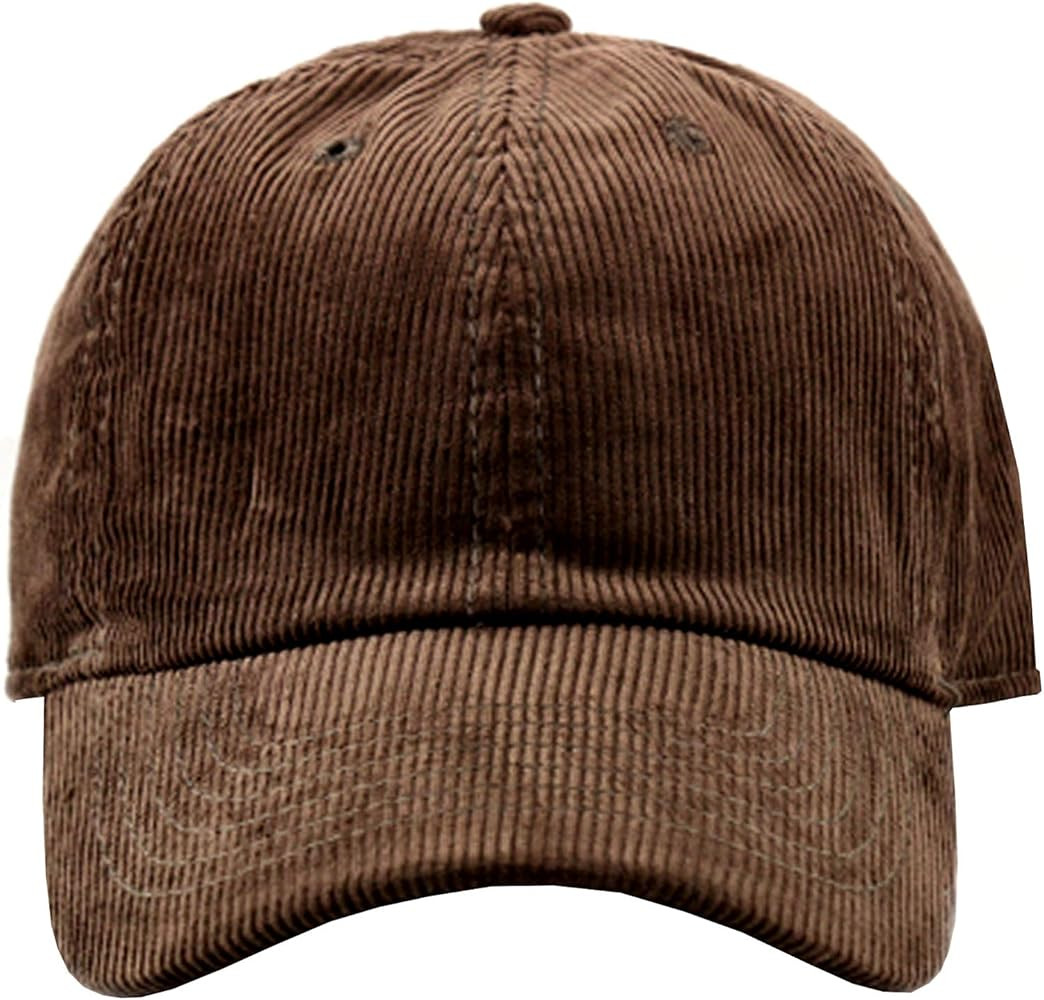 Solid Corduroy 100% Cotton Vintage Unisex Baseball Adjustable Polo Trucker Cap Hat | Amazon (US)