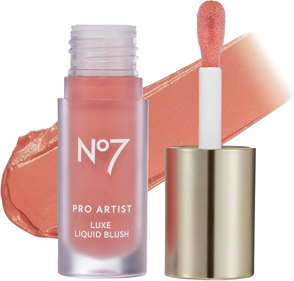 No7 Pro Artist Luxe Liquid Blush - Long-Lasting Liquid Blush for Cheeks with a Radiant, Soft-Glow... | Amazon (US)