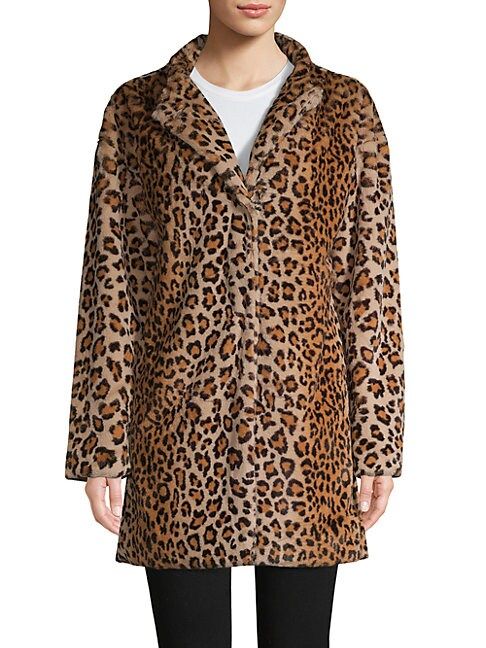 Leopard-Print Faux Fur Coat | Saks Fifth Avenue OFF 5TH