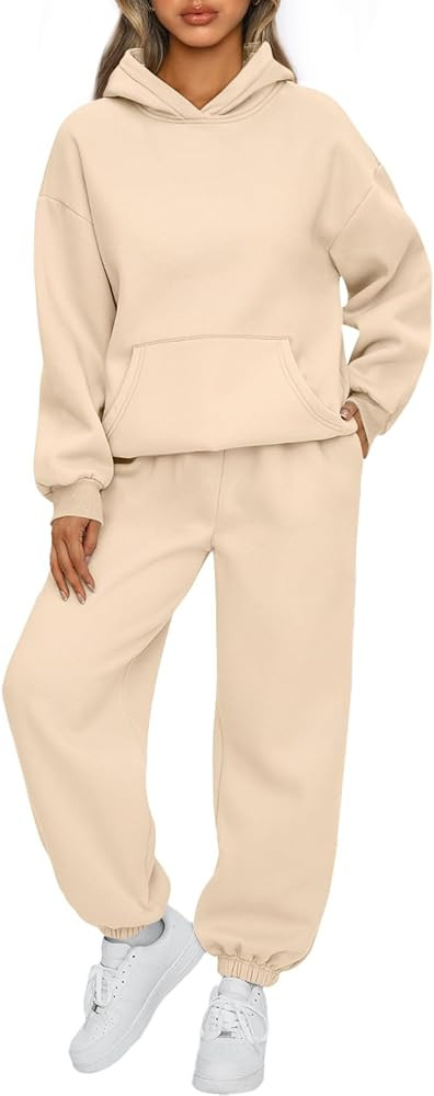 AUTOMET Womens 2 Piece Outfits Lounge Hoodie Sweatsuit Sets Plus Size Fall Fashion Clothes Airpor... | Amazon (US)
