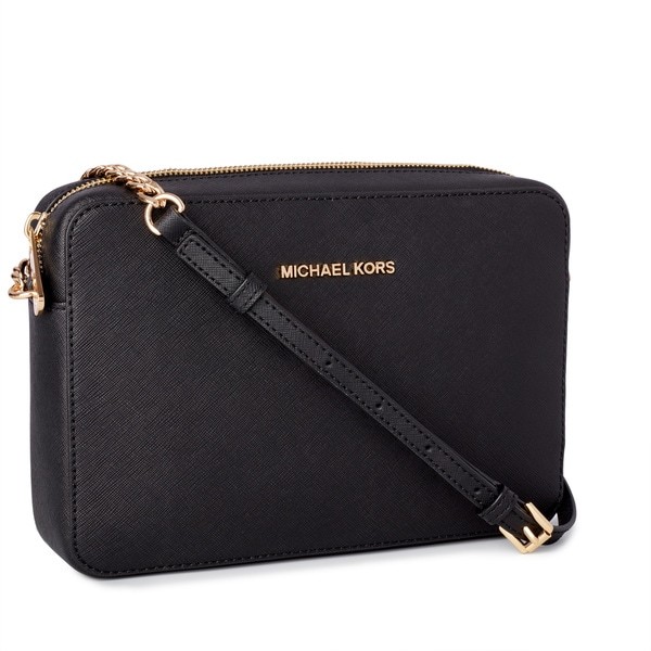 Michael Kors Jet Set Travel Large East/ West Black Crossbody Handbag | Bed Bath & Beyond