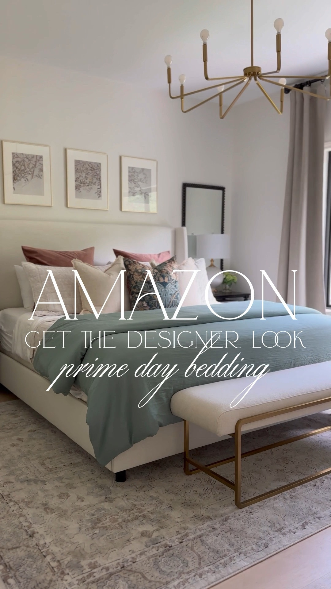 The BEST Amazon bedding finds on sale! 

Duvet Color: 02-Linen | 01- Sage Green 
Velvet Quilt: Plum | Cream White Larger Euro Shams: Jam | Dark Grey Fringe Linen Pillows: Natural Beige

I used the same size insert as the duvet cover!