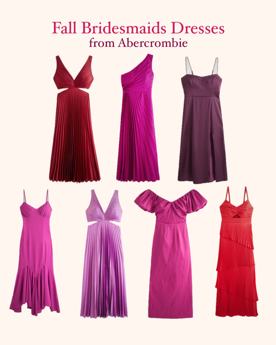 FALL BRIDESMAID DRESSES

Wedding Guest dresses from abercrombie, wedding guest dress, wedding guest dress fall, wedding guest dress abercrombie, wedding guest dress formal, wedding guest dress spring, amazon dress, amazon fashion, amazon womens fashion, wedding guest, maroon formal dress, maroon wedding guest dress, maroon bridesmaid dress, fall bridesmaids dress, abercrombie wedding shop

#LTKfindsunder100 #LTKwedding