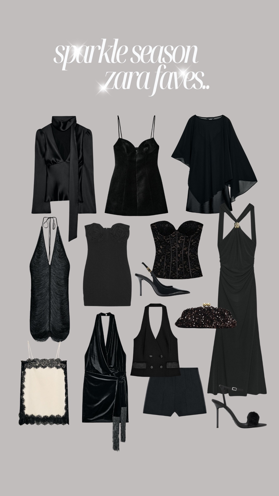 It’s officially festive party and sparkle season, here are some of my faves from Zara ✨ little black dresses, sequins, jeans and a nice top vibes, evening dresses and black tie

#LTKfestive #LTKpartywear #LTKdresses