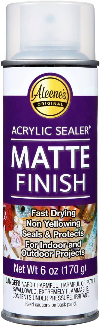 Aleene's Spray Finish 6oz Acrylic Sealer, 6 Ounce (Pack of 1), Clear-Matte | Amazon (US)