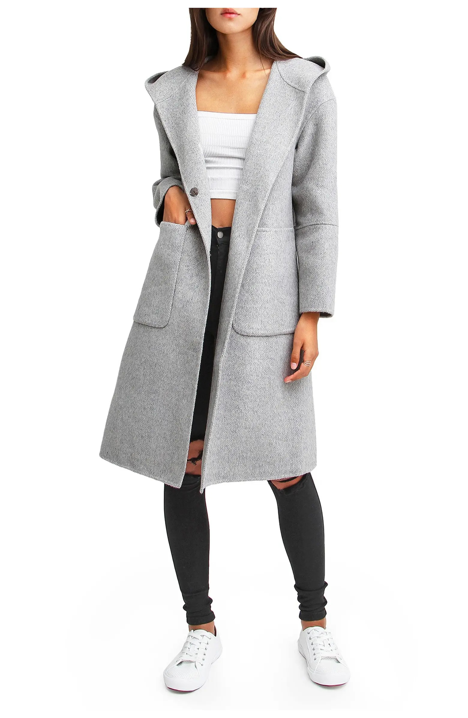 Walk This Way Wool Blend Oversized Coat | Nordstrom