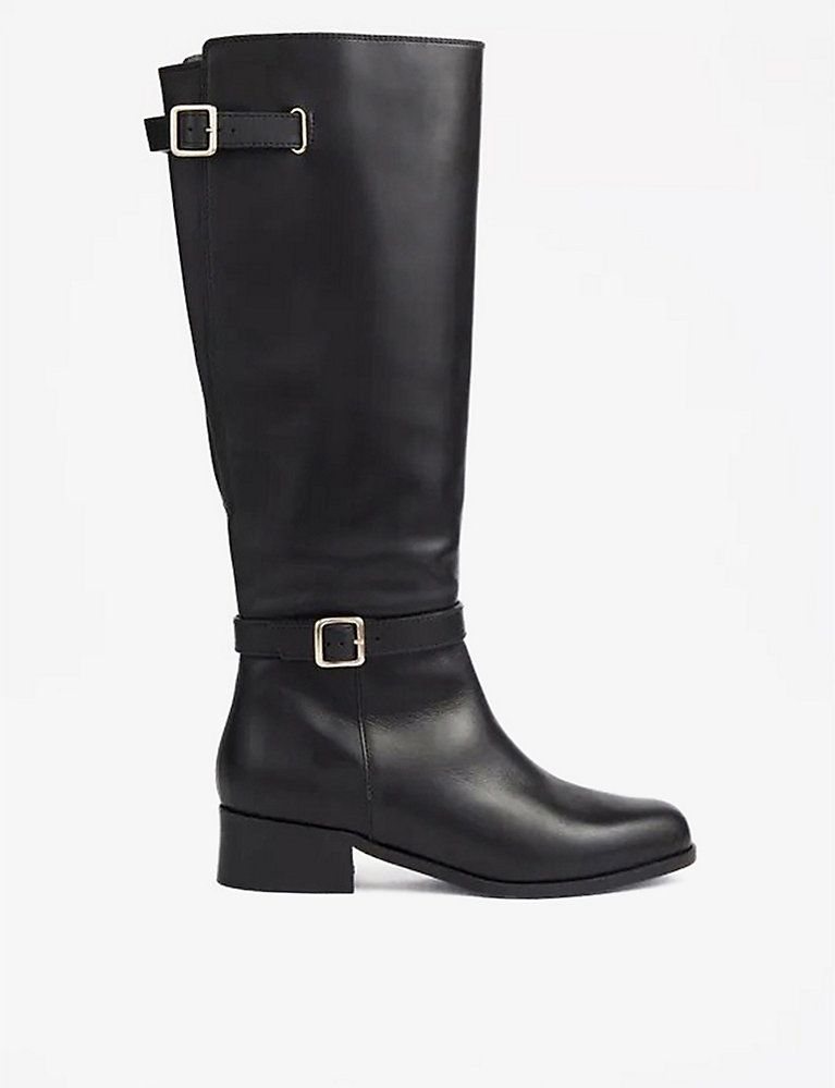 LK BENNETT Rea adjustable-buckle knee-high boots | Selfridges