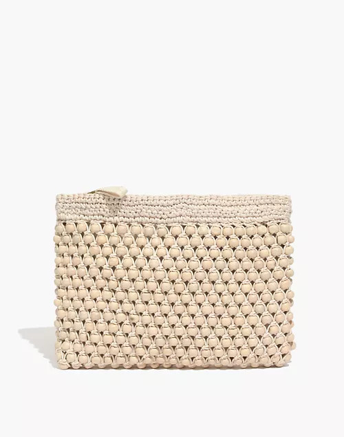 The Beaded Crochet Pouch Clutch | Madewell