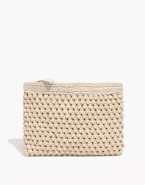 The Beaded Crochet Pouch Clutch | Madewell