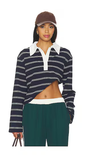Ryland Rugby Top Green stripe | Revolve Clothing (Global)