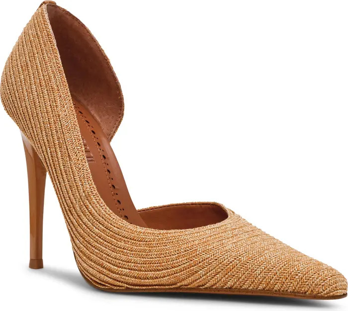 Elegant Raffia Half d'Orsay Pump (Women) | Nordstrom