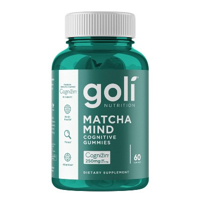 Goli Nutrition Matcha Mind Cognitive Vegan Gummies - 60ct | Target