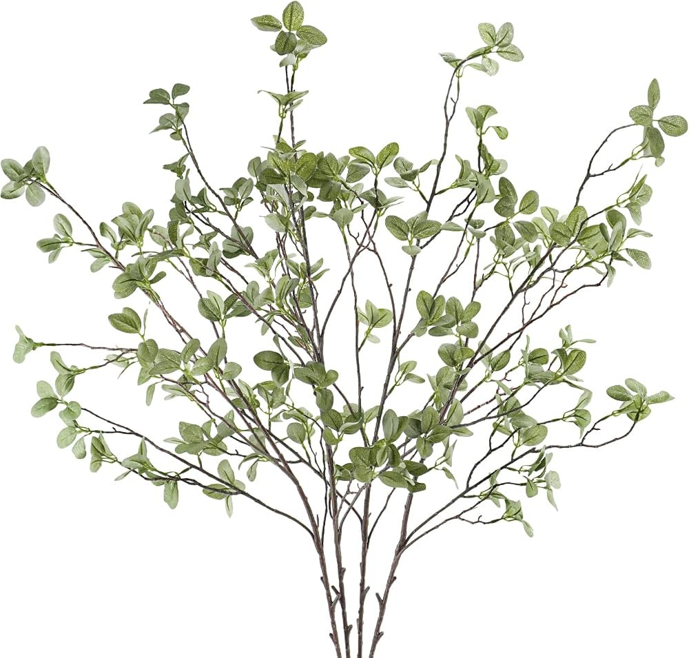 Amazon.com: Ruidazon 41” Artificial Eucalyptus Stems Leaves, Fake Eucalyptus Plant Faux Greener... | Amazon (US)