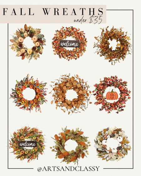Welcome the new season with these Fall Wreaths with all the rustic and cozy vibes! 

#LTKSeasonal #LTKunder50 #LTKhome