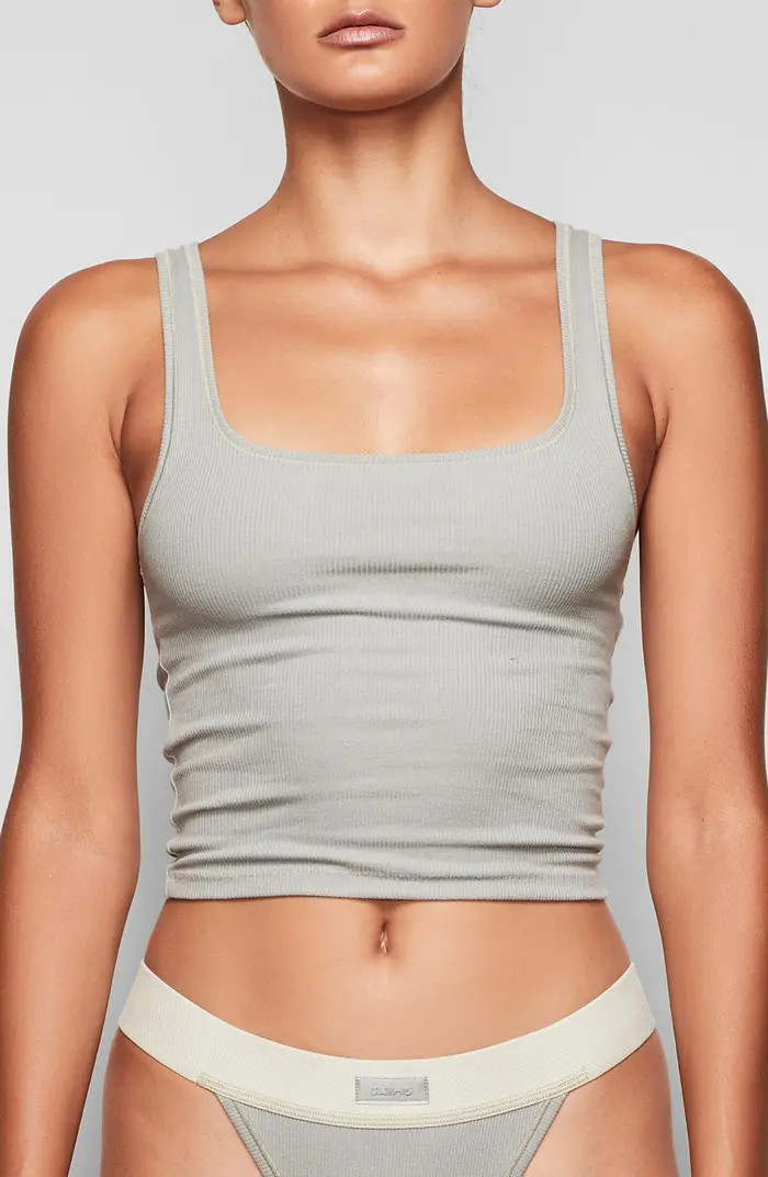 Stretch Cotton Rib Tank | Nordstrom