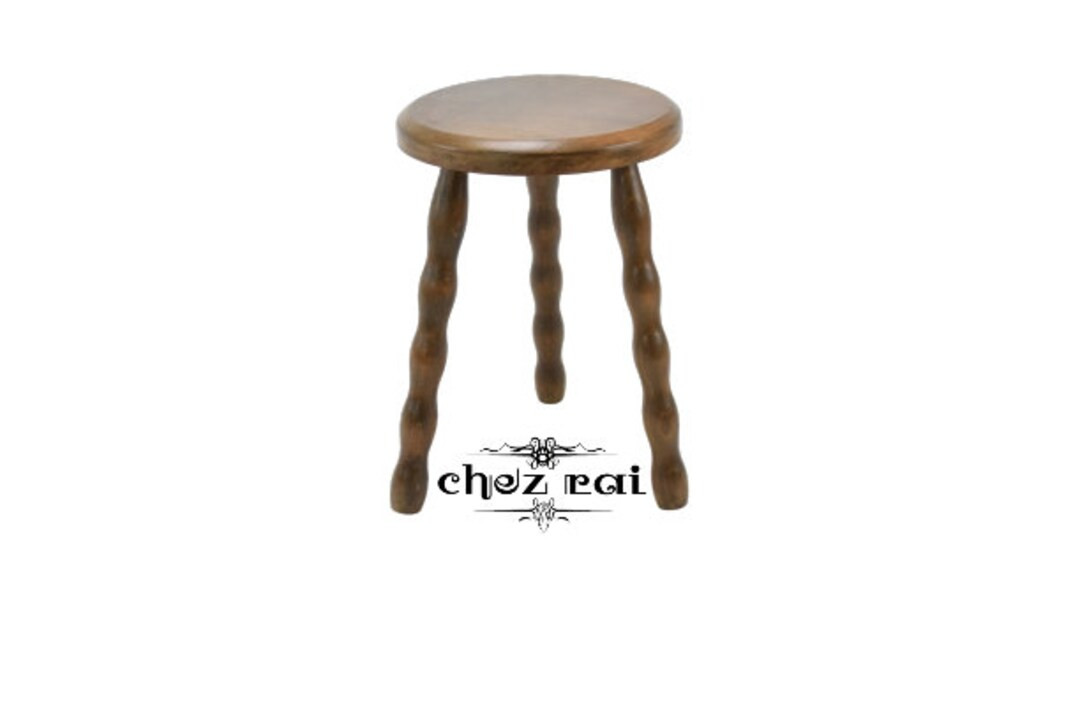 Vintage 13 Small Wooden Round Three Legged Stool Plant Stand Room Display Wood Tabouret Farmhouse... | Etsy (US)