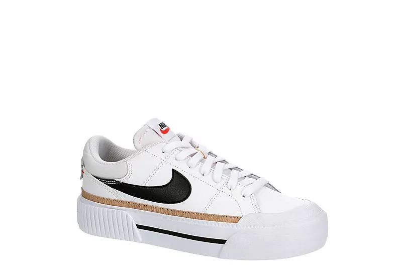 Nike Womens Court Legacy Lift Sneaker - White | Rack Room Shoes