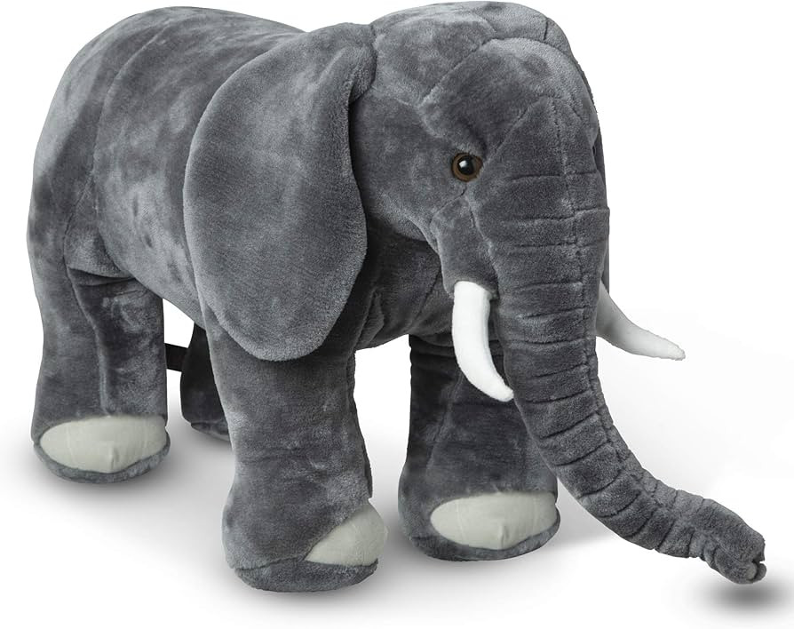 Melissa & Doug Giant Elephant - Lifelike Stuffed Animal (over 3 feet long) | Amazon (US)