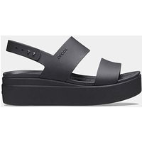 Crocs Brooklyn Low Wedge Sandals Black - Crocs - Size: 6 | JD Williams (UK)