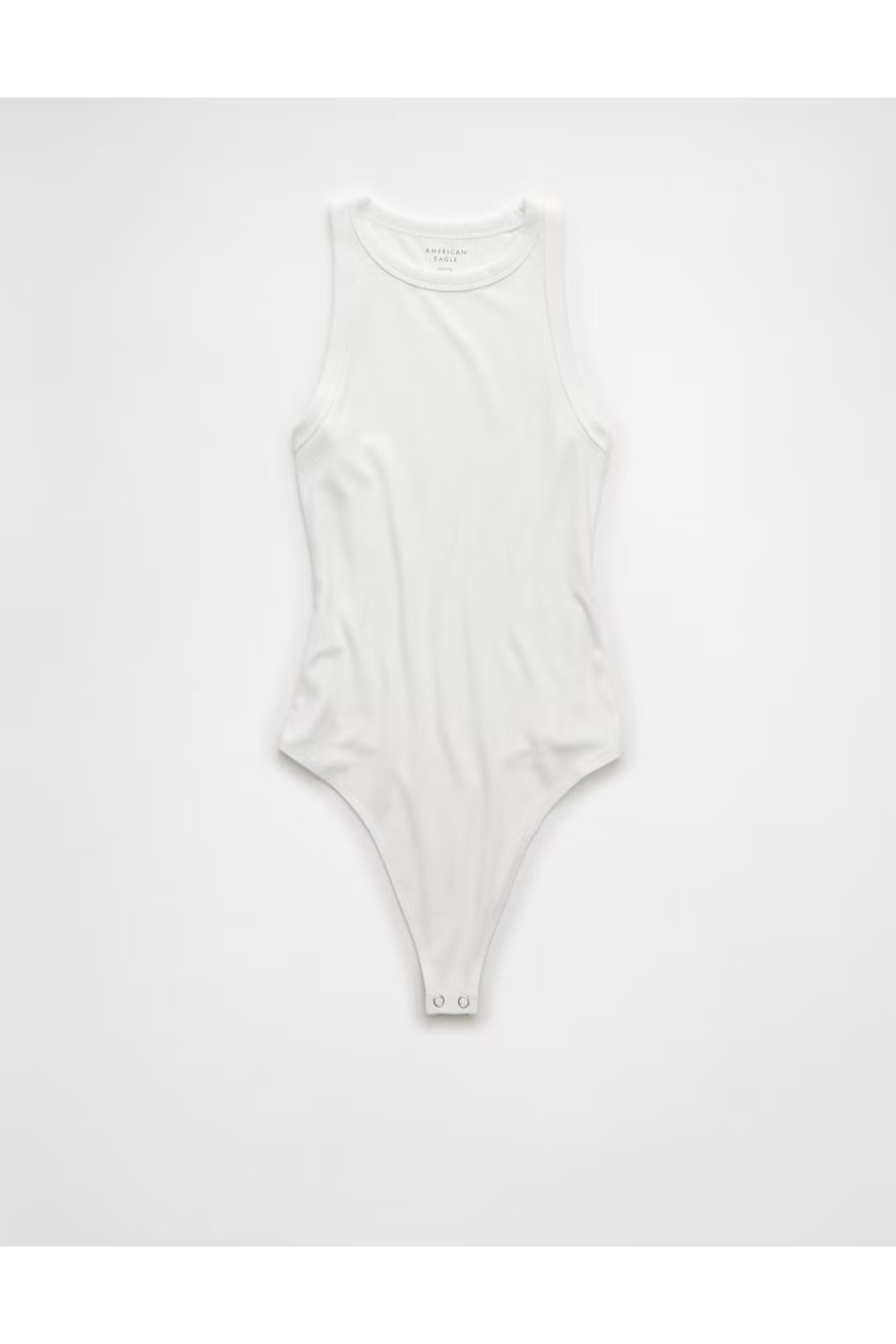 AE High-Neck Bodysuit Women's White S | American Eagle Outfitters (US & CA)