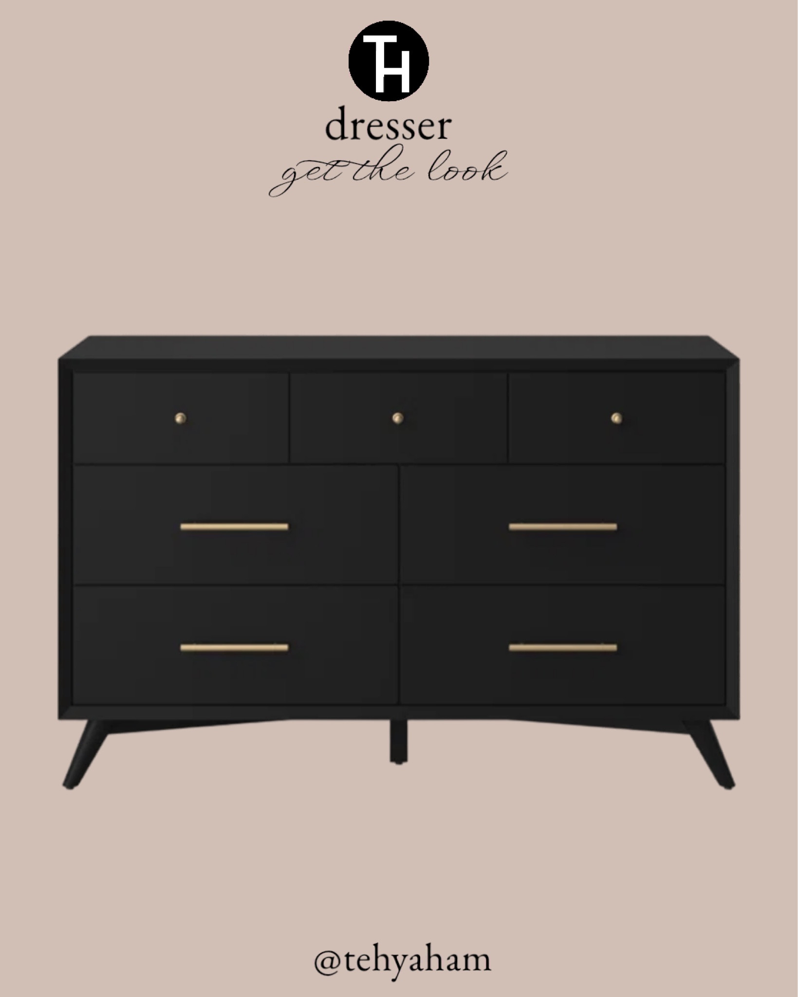 MCM dresser 

Love the look of this! The black and gold is fire 🔥 

#LTKSale #LTKsalealert #LTKhome