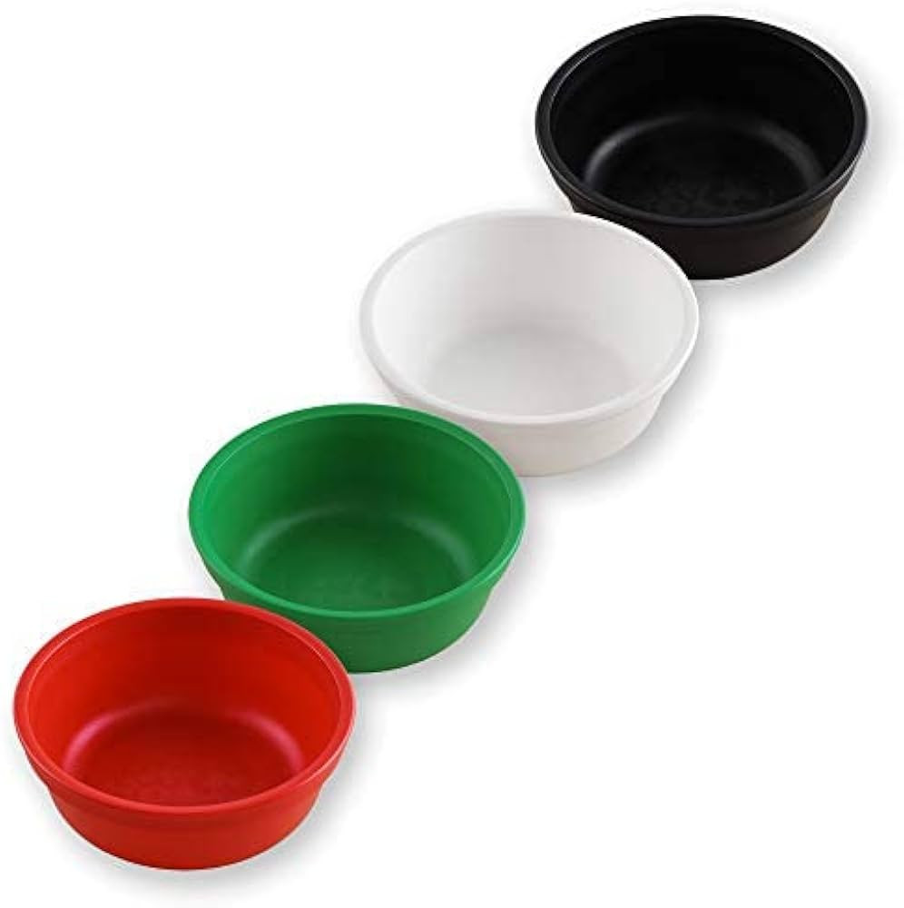 Re-Play Made in USA 12 Oz. Reusable Plastic Bowls, Pack of 4 Without Lid - Dishwasher and Microwa... | Amazon (US)