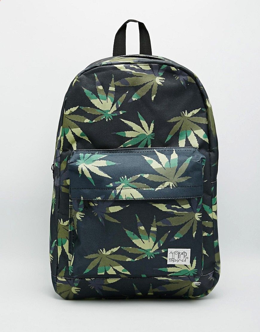 Spiral Grass Backpack - Black | ASOS US