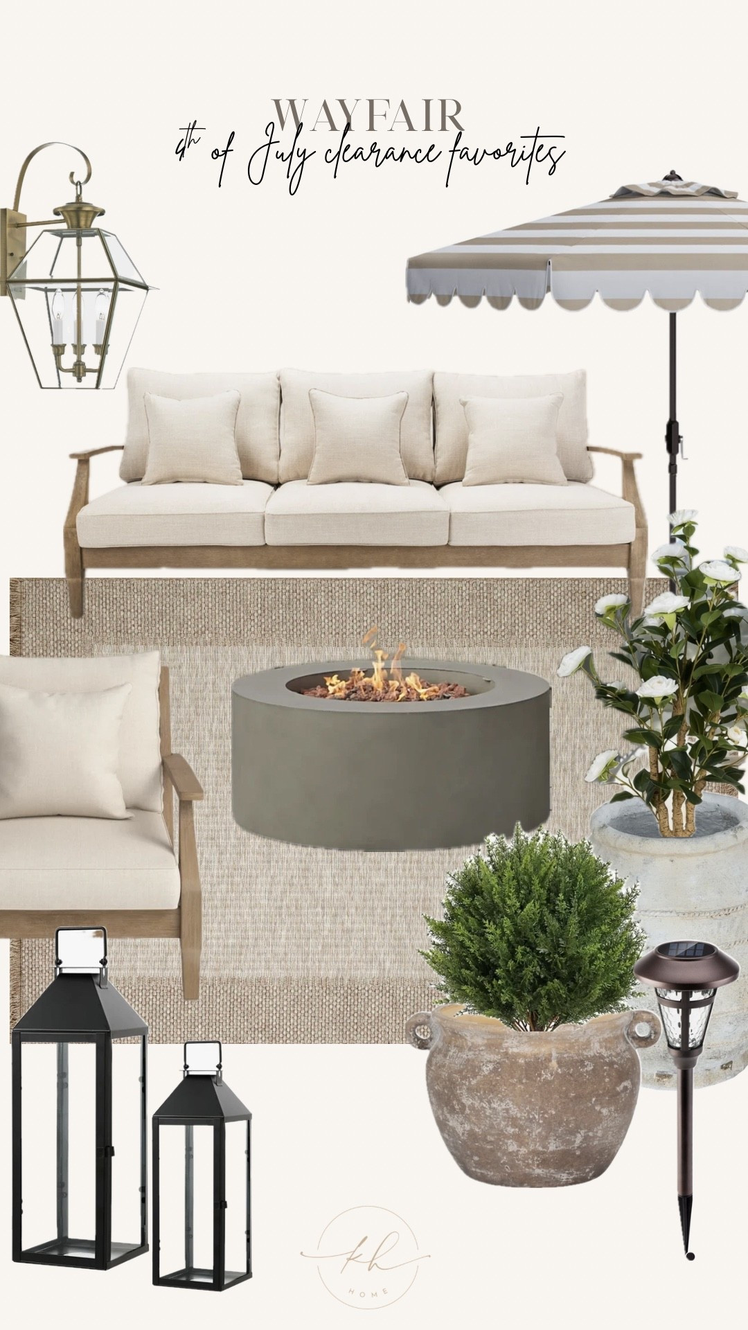 #ad I pulled together some of my favorite outdoor finds that give that cozy, elevated feel. 🤍

The 4th of July Clearance is the perfect time to create your outdoor oasis you've been dreaming about! 

Up to 70% off and free shipping on orders over $35! 🙌🏻

@Wayfair  @shopltk#wayfair
#wayfairpartner

#LTKSaleAlert #LTKHome #LTKSeasonal