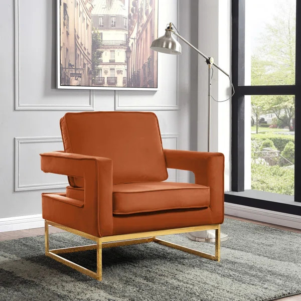 Binghamton 33'' Wide Velvet Armchair | Wayfair North America