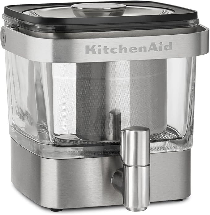 KitchenAid KCM4212SX Cold Brew Coffee Maker-Brushed Stainless Steel, 28 ounce | Amazon (US)