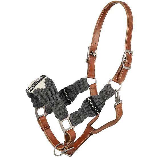 New!Tough1  Wool String Leather Halter | Tractor Supply