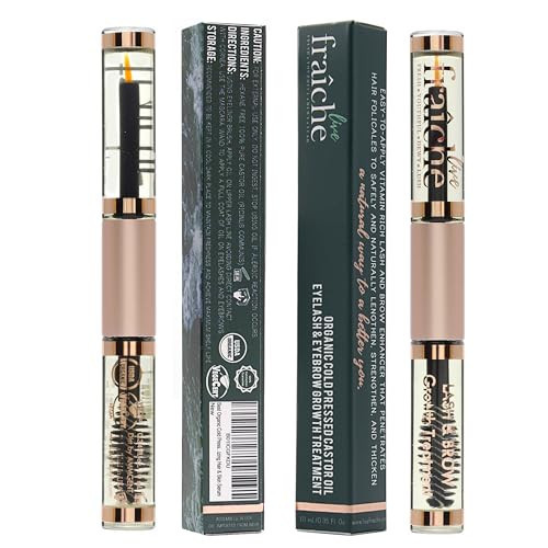 Lash Serum Mascara Tube DOUBLE PACK - Natural Eyelash Serum for Growth, Conditioning &Treatment - Eyelash Growth Serum with Organic Castor Oil - Brow Serum to Grow Brows with Eyeliner & Eyelash Brush | Amazon (US)