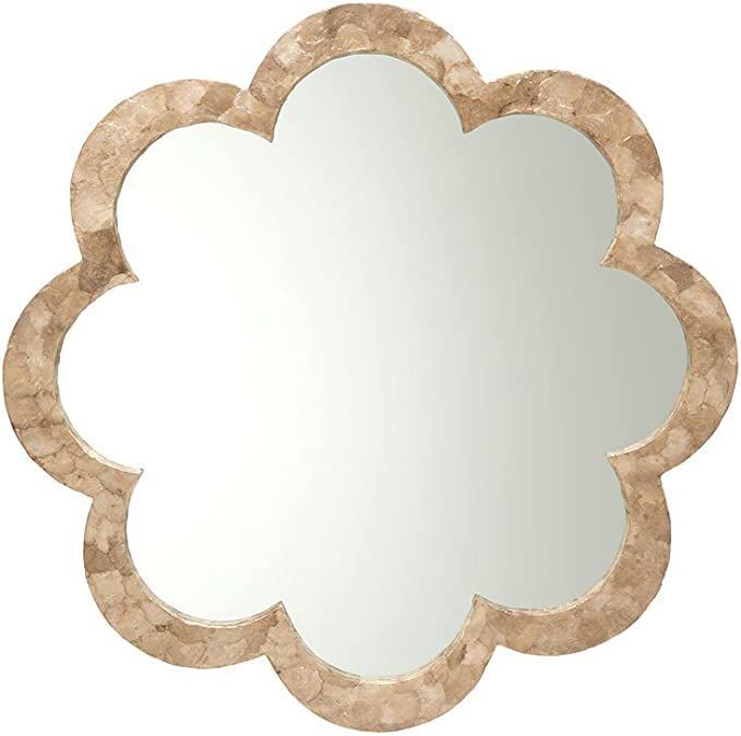 KOUBOO 1040127 Flower Capiz Seashell Wall Mirror, 30" x 2" x 30", Gold | Amazon (US)
