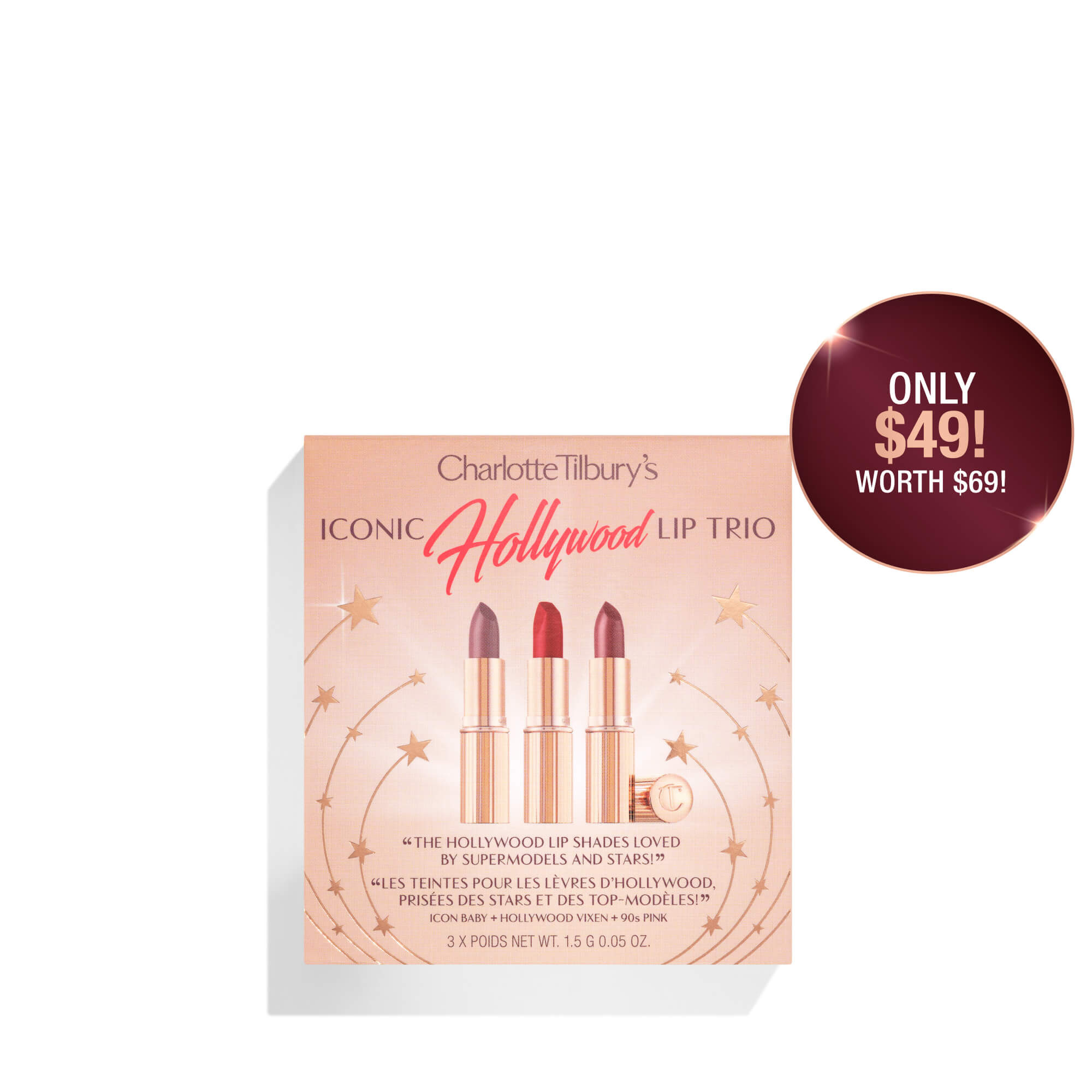 CHARLOTTE'S ICONIC HOLLYWOOD LIP TRIO | Charlotte Tilbury (AU)