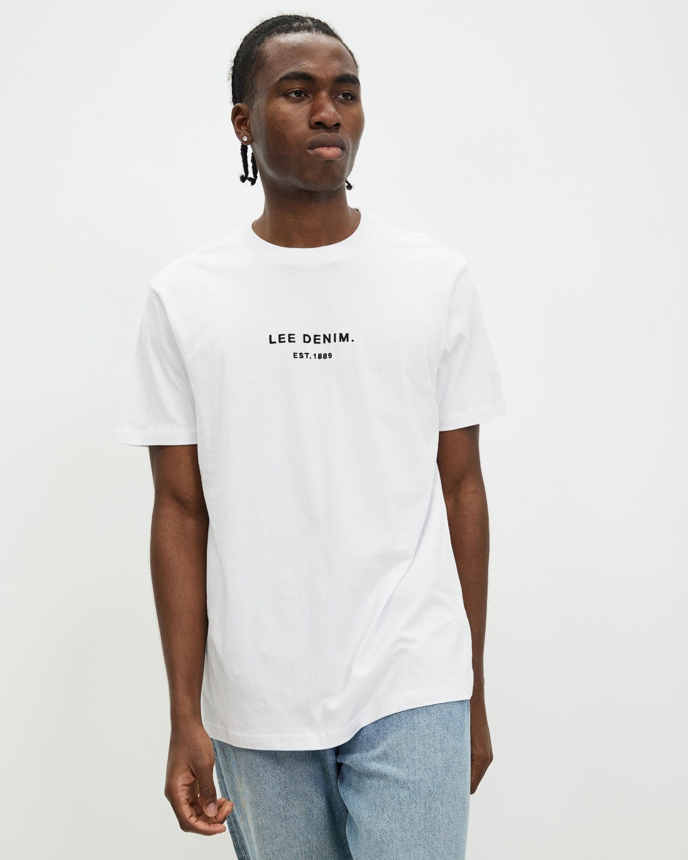 Lee - Classic Embroidery Tee - T-Shirts & Singlets (White) Classic Embroidery Tee | THE ICONIC (AU & NZ)